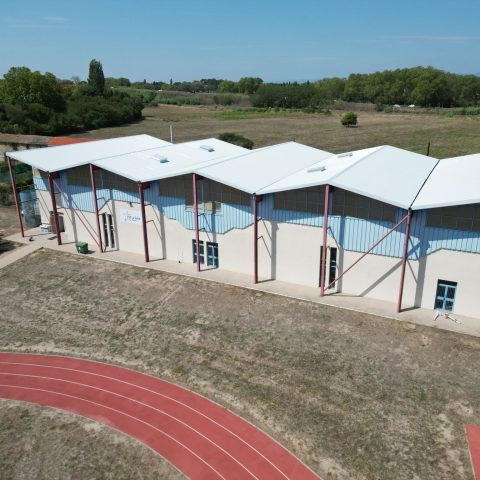 Couvreur Millau - Réfection couverture gymnase de Fonsérane à Béziers (34)